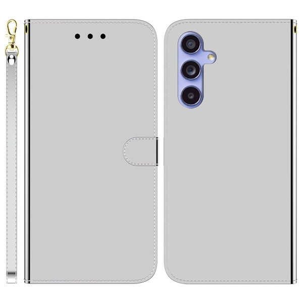 Mirror Samsung Galaxy A35 flip-etui - Sølv Silver grey