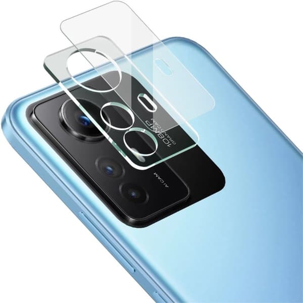 IMAK-kamerabeskyttelse af glas med objektivdæksel af akryl til Xiaomi Redmi Note 12S Transparent