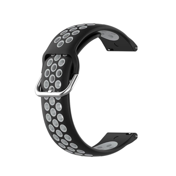 Ticwatch GTX / Pro klockarmband i silikon i två färger - Svart / Grå Silvergrå