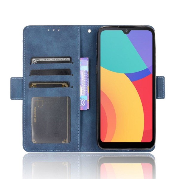 Modernt Alcatel 3L (2021) fodral med plånbok - Blå Blå