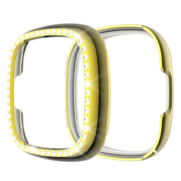Fitbit Versa 3 / Sense snygg strassram - Guld Guld
