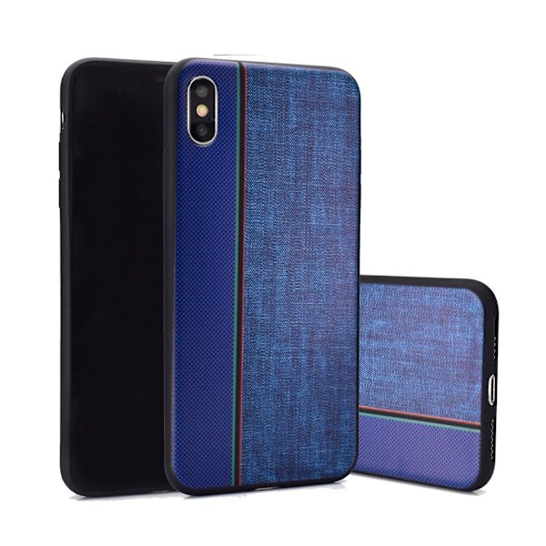 Jeans iPhone Xs Max fodral - Blå Blå