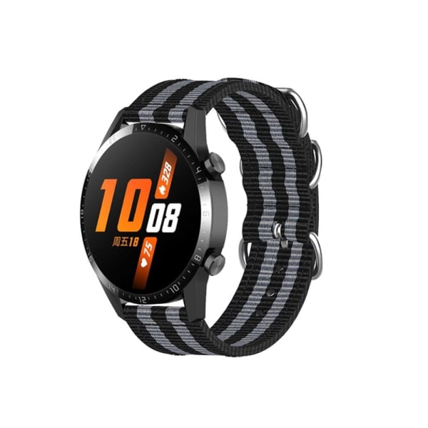 22mm Huawei Watch GT Runner / GT 3 46mm nylon watch strap - Blac multifärg