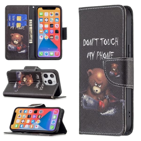 Wonderland iPhone 13 Pro flip-etui - Bjørn Black