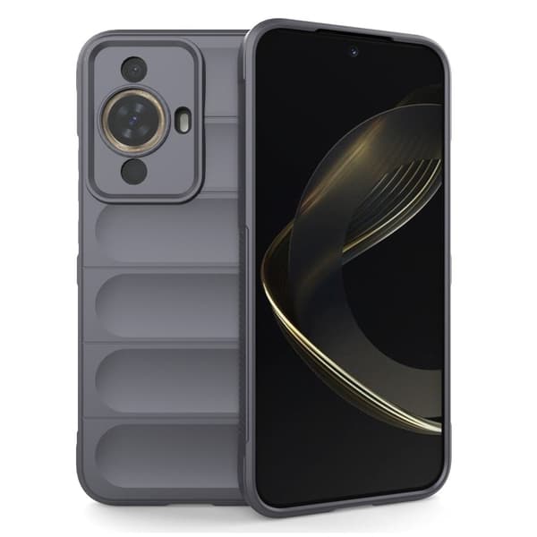 Deksel med mykt grep for Huawei Nova 11 - Mørkegrå Silver grey
