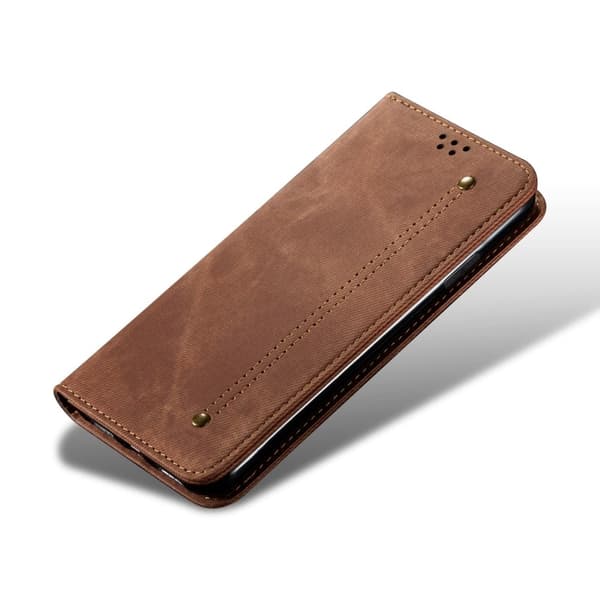 Jeans Google Pixel 6 Pro Flippetui - Brun Brown
