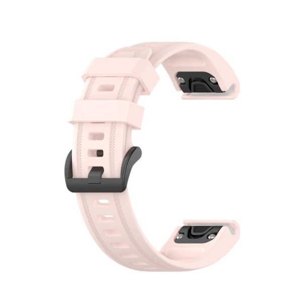 Garmin Fenix 6S kestävä ranneke - Vaalea Pinkki Pink