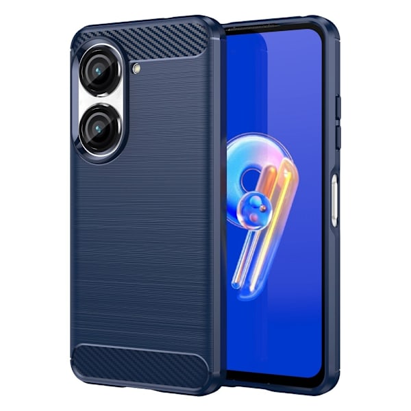 Carbon Flex Asus Zenfone 9 skal - Blå Blå