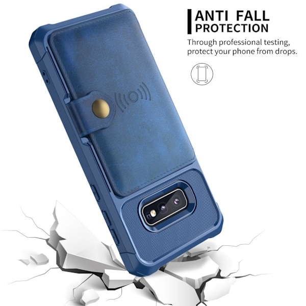 Samsung Galaxy S10e lompakkokotelo - Sininen Blue