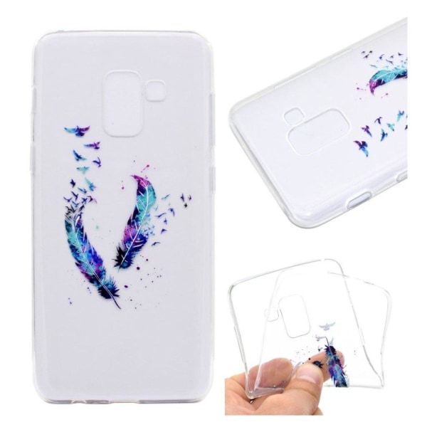 Samsung Galaxy J6 (2018) mobilskal TPU mönster skyddande - Fjäde multifärg