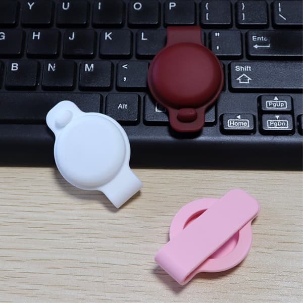 AirTags clip design silikonisuojus - Pinkki Pink