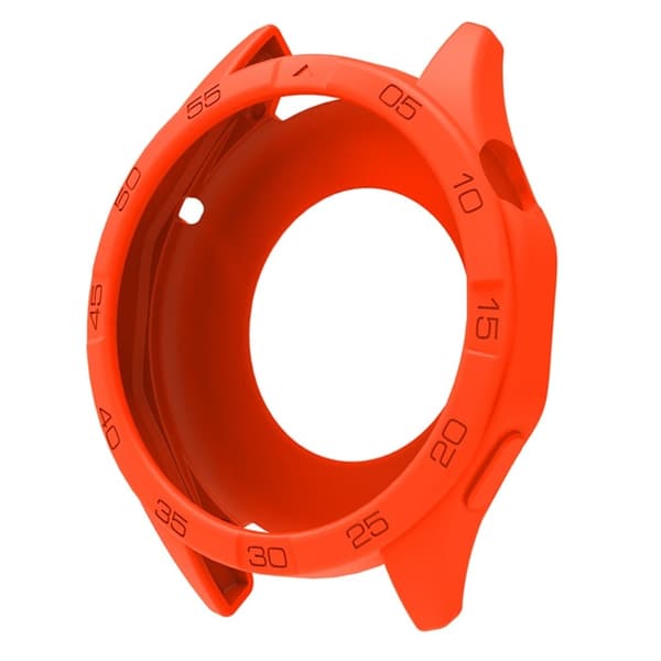 Huawei Watch GT 4 46mm skyddsfodral Silikonskydd med urtavla - Orange Orange