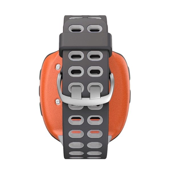 Garmin Forerunner 310XT dobbeltfarvet silikoneurrem - Mørkegrå / Lysegrå Silver grey
