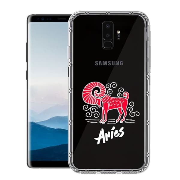 NXE Samsung Galaxy S9 Plus konstellation Mønster TPU etui - Aries Multicolor