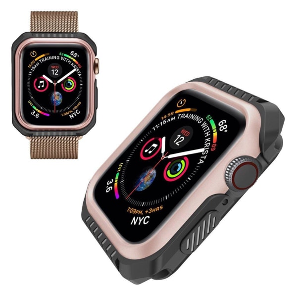 Apple Watch Series 5 40mm holdbar metal Ramme - Rødguld Pink