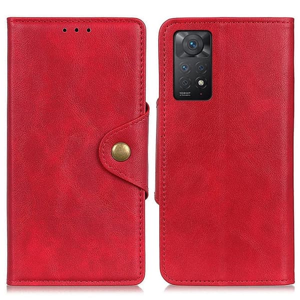 Alpha läder Xiaomi Redmi Note 11S 5G / Xiaomi Redmi Note 11 Pro fodral - Röd Röd