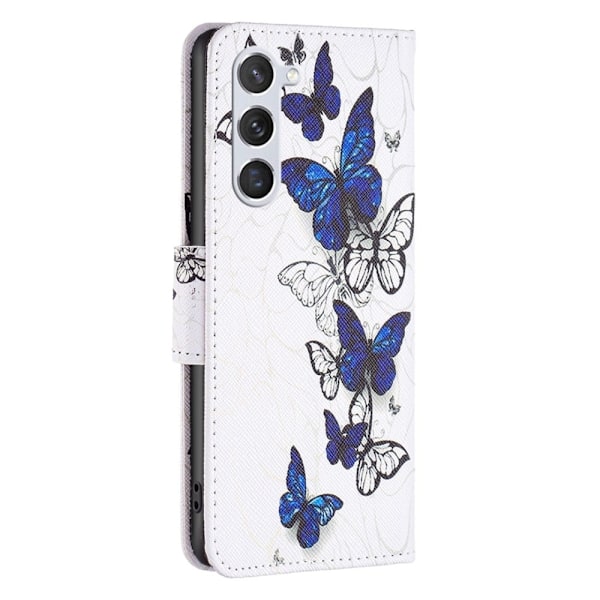 Wonderland Samsung Galaxy S23 Flip Etui - Sommerfugle Blue