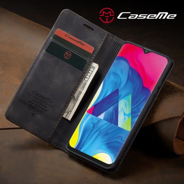 CaseMe vintage Samsung Galaxy M10 fodral - Svart Svart