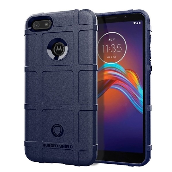 Rugged Shield Motorola Moto E6 Play skal - Blå Blå