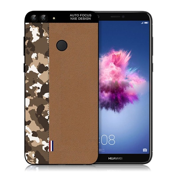 NXE Huawei P Smart kamouflage mønstret etui - Brun Kamouflage / Brun Brown