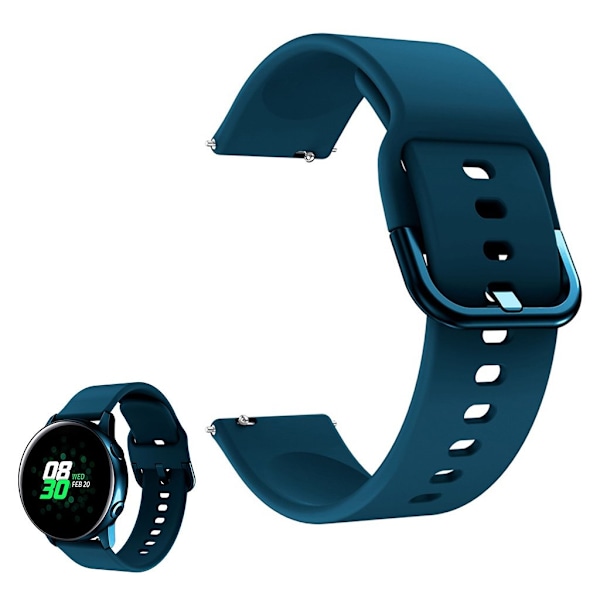 Universal smooth silicone watch band - Green Grön