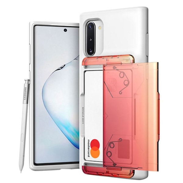 VRS Design Damda Glide Shield Galaxy Note 10:lle - Valkoinen - Keltainen Persikka White