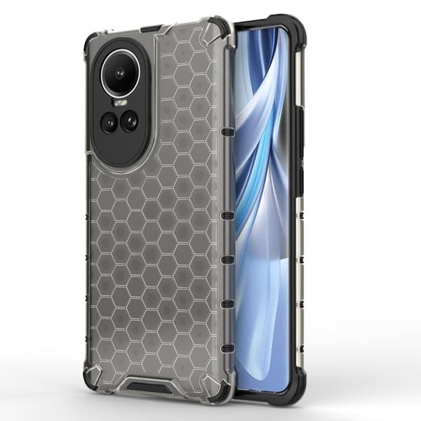 Bofink Honeycomb Oppo Reno10 Etui - Svart Black