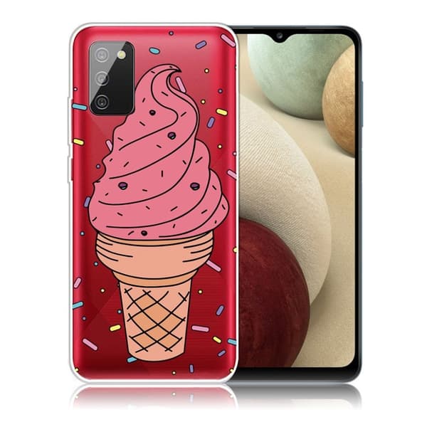 Deco Samsung Galaxy A02s kotelot - Iso Jäätelö Pink