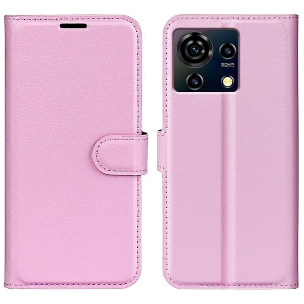 Classic ZTE Blade V50 Vita flip etui - Rosa Pink