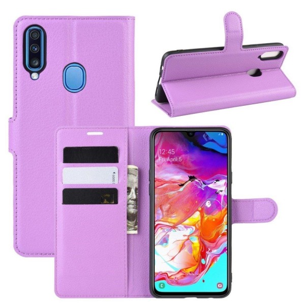 Classic  Samsung Galaxy A20s flip etui - Lilla Purple