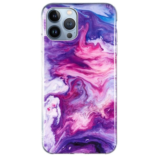 Marble iPhone 13 Pro Suojakotelo - Punainen Multicolor
