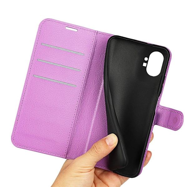 Klassisk Nothing Phone (1) Flip Etui - Lilla Purple