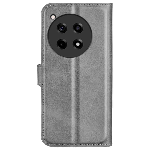 OnePlus 12R / OnePlus Ace 3 læderetui med pung - Grå Silver grey