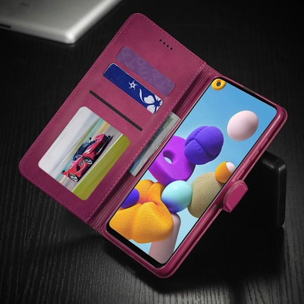 LC.Imeeke Samsung Galaxy A21s Flip Etui - Rød Red
