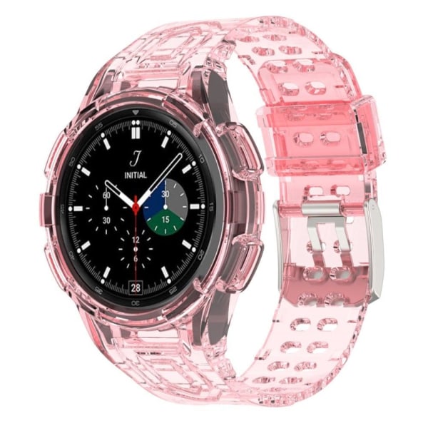Samsung Galaxy Watch 4 Classic (46mm) integrated watch strap and Pink