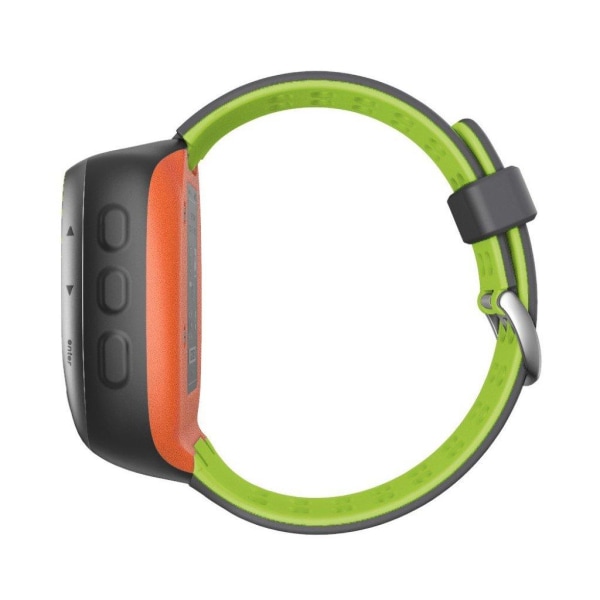 Garmin Forerunner 310XT dobbeltfarvet silikoneurrem - Mørkegrå / Grøn Green