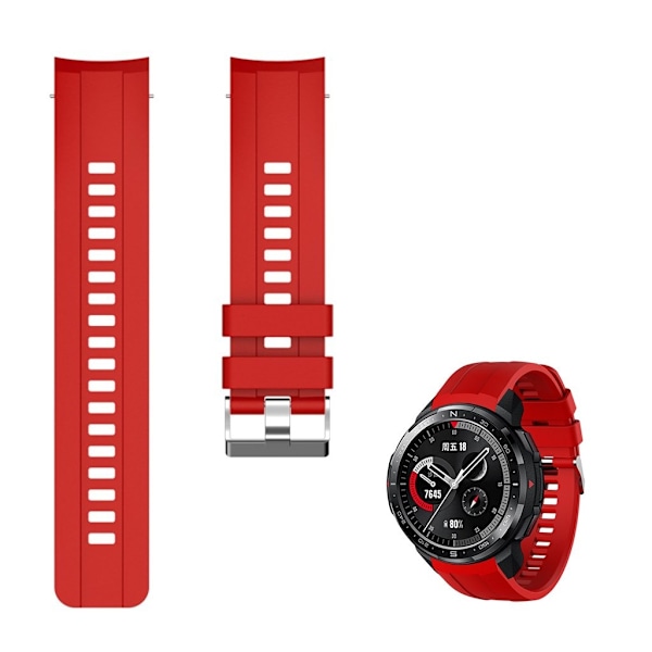 Honor Watch GS Pro silikoninen kellonauha - Punainen Red