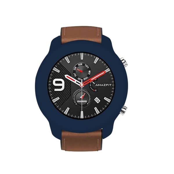 Amazfit Gtr 42mm Silikon Støtfanger - Mörkblå Blue