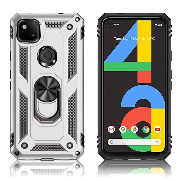Bofink Combat Google Pixel 4a Etui - Sølv Silver grey