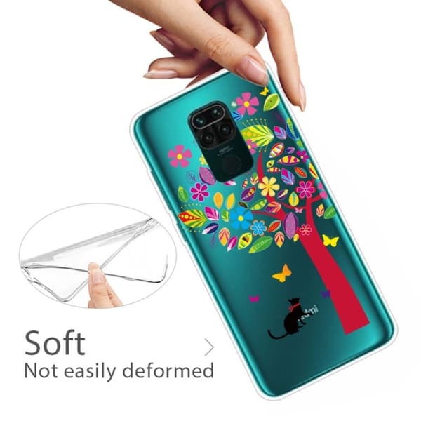 Deco Xiaomi Redmi Note 9 deksel - Fargerikt tre Multicolor