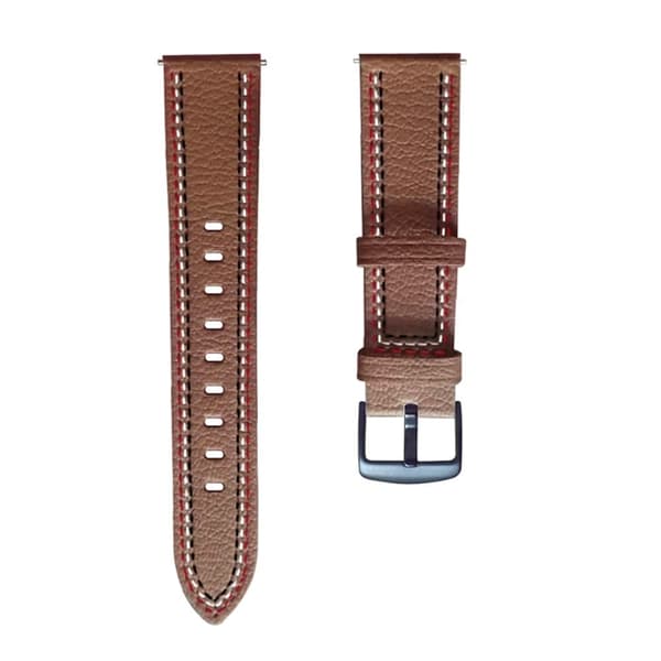 22 mm Universal klockarmband i mikrofiberläder - Brun Brun