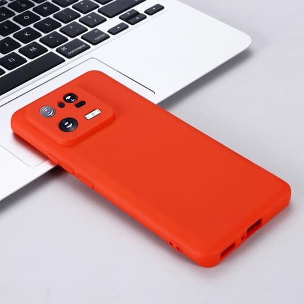 Matt flytende silikondeksel for Xiaomi 13 Pro - Rød Red