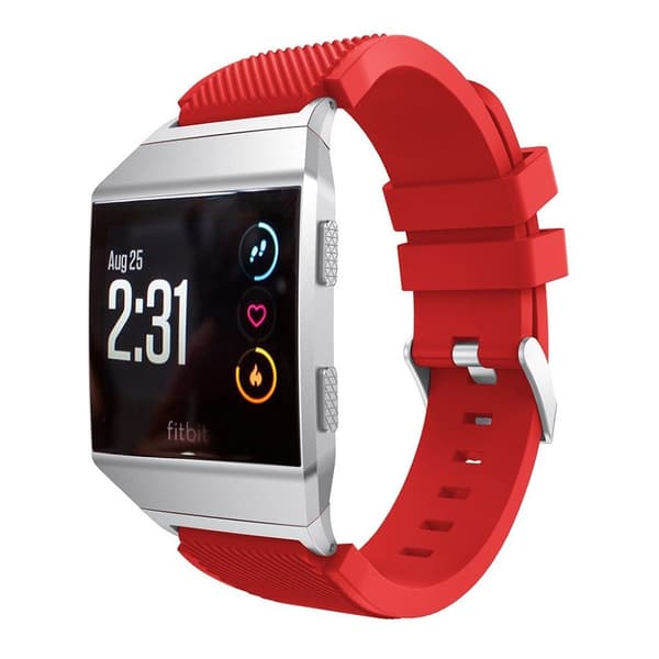 Fitbit Ionic Klokkereim laget av silikon - Lys rød Red