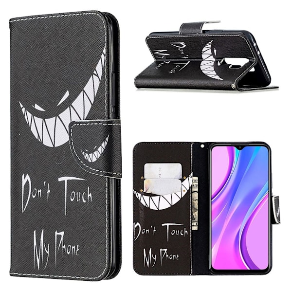 Wonderland Xiaomi Redmi 9 Flip etui - Don't touch my phone Black