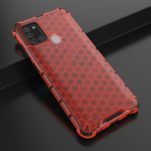 Bofink Honeycomb Samsung Galaxy A21s skal - Röd Röd