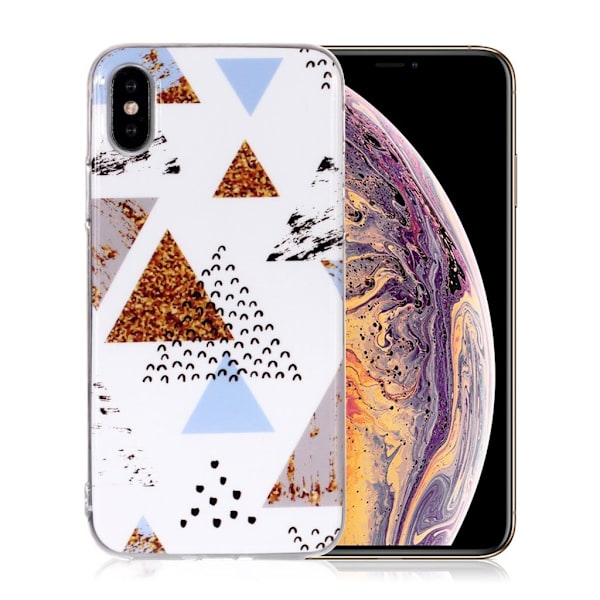 iPhone Xs Max etui med marmormønster - Style R Multicolor