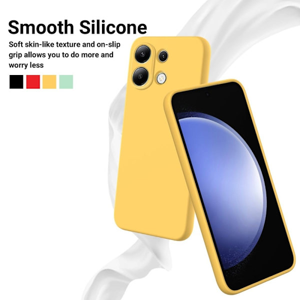 Matte Liquid Xiaomi Redmi Note 13 silikone cover - Gul Yellow