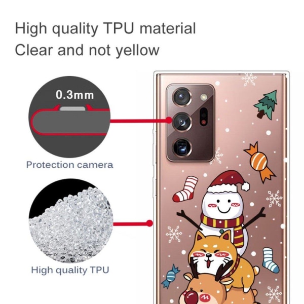Christmas Samsung Galaxy Note 20 Ultra fodral - Happy Holiday multifärg