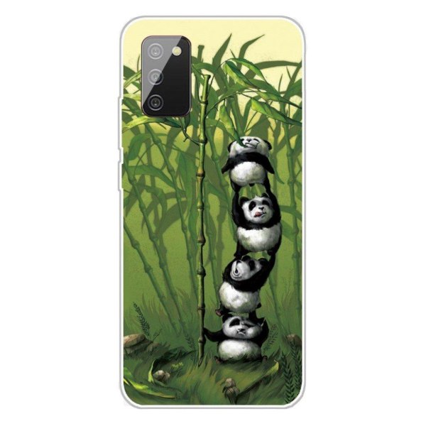 Deco Samsung Galaxy A02s kotelot - Panda Ja Bambu Green