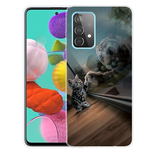 Deco Samsung Galaxy A73 Etui - Kat og Tiger Multicolor
